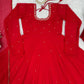 Radiant Grace Anarkali Suit Set with Diamond Lace Dupatta Festive Party Wear