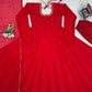 Radiant Grace Anarkali Suit Set with Diamond Lace Dupatta Festive Party Wear
