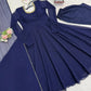 Radiant Grace Anarkali Suit Set with Diamond Lace Dupatta Festive Party Wear