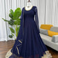 Radiant Grace Anarkali Suit Set with Diamond Lace Dupatta Festive Party Wear