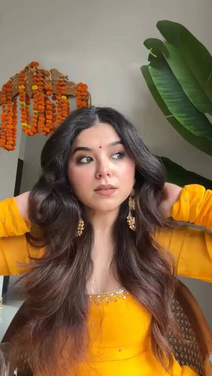 Radiant Grace Anarkali Suit Set with Diamond Lace Dupatta Festive Party Wear