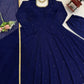Radiant Grace Anarkali Suit Set with Diamond Lace Dupatta Festive Party Wear