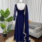 Radiant Grace Anarkali Suit Set with Diamond Lace Dupatta Festive Party Wear