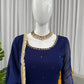 Radiant Grace Anarkali Suit Set with Diamond Lace Dupatta Festive Party Wear