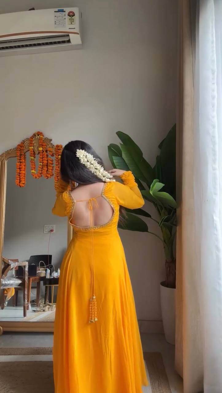 Radiant Grace Anarkali Suit Set with Diamond Lace Dupatta Festive Party Wear