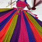 Rainbow Bandhani Lehenga Choli