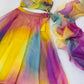 Rainbow Organza Lehenga Set for Party and Festive Wear