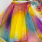 Rainbow Organza Lehenga Set for Party and Festive Wear