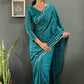 Rainbow Sequin Georgette Saree