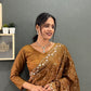 Rainbow Sequin Georgette Saree