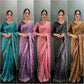 Rainbow Sequin Georgette Saree