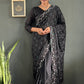 Rainbow Sequin Georgette Saree