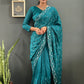 Rainbow Sequin Georgette Saree
