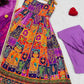 Rajwadi Patchwork Print Anarkali Gown