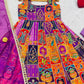 Rajwadi Patchwork Print Anarkali Gown