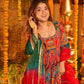 Rajwadi Patchwork Print Anarkali Gown