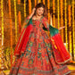 Rajwadi Patchwork Print Anarkali Gown