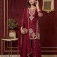 Rangoli Crush Embroidered Sharara Set With Dupatta