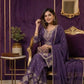Rangoli Crush Embroidered Sharara Set With Dupatta