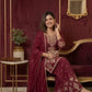 Rangoli Crush Embroidered Sharara Set With Dupatta