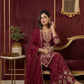 Rangoli Crush Embroidered Sharara Set With Dupatta