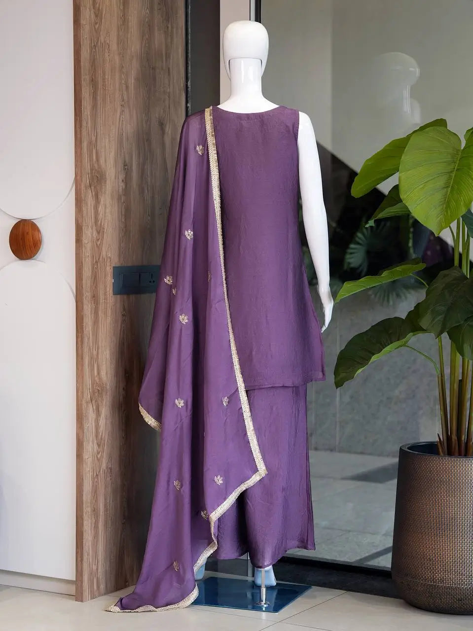 Rangoli Crush Embroidered Sharara Set With Dupatta