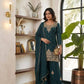 Rangoli Crush Zari Embroidery Kurta Set