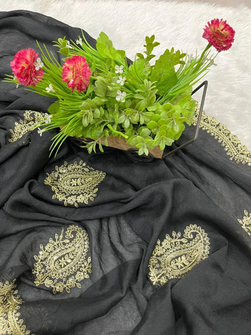 Rangoli Silk Embroidered Designer Saree