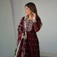 Rangoli Silk Embroidered Kurta Set with Dupatta & Pant – Sequins & Thread Work