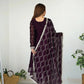 Rangoli Silk Embroidered Kurta Set with Dupatta & Pant – Sequins & Thread Work