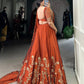 Rangoli Silk Embroidered Lehenga Set with Dupatta