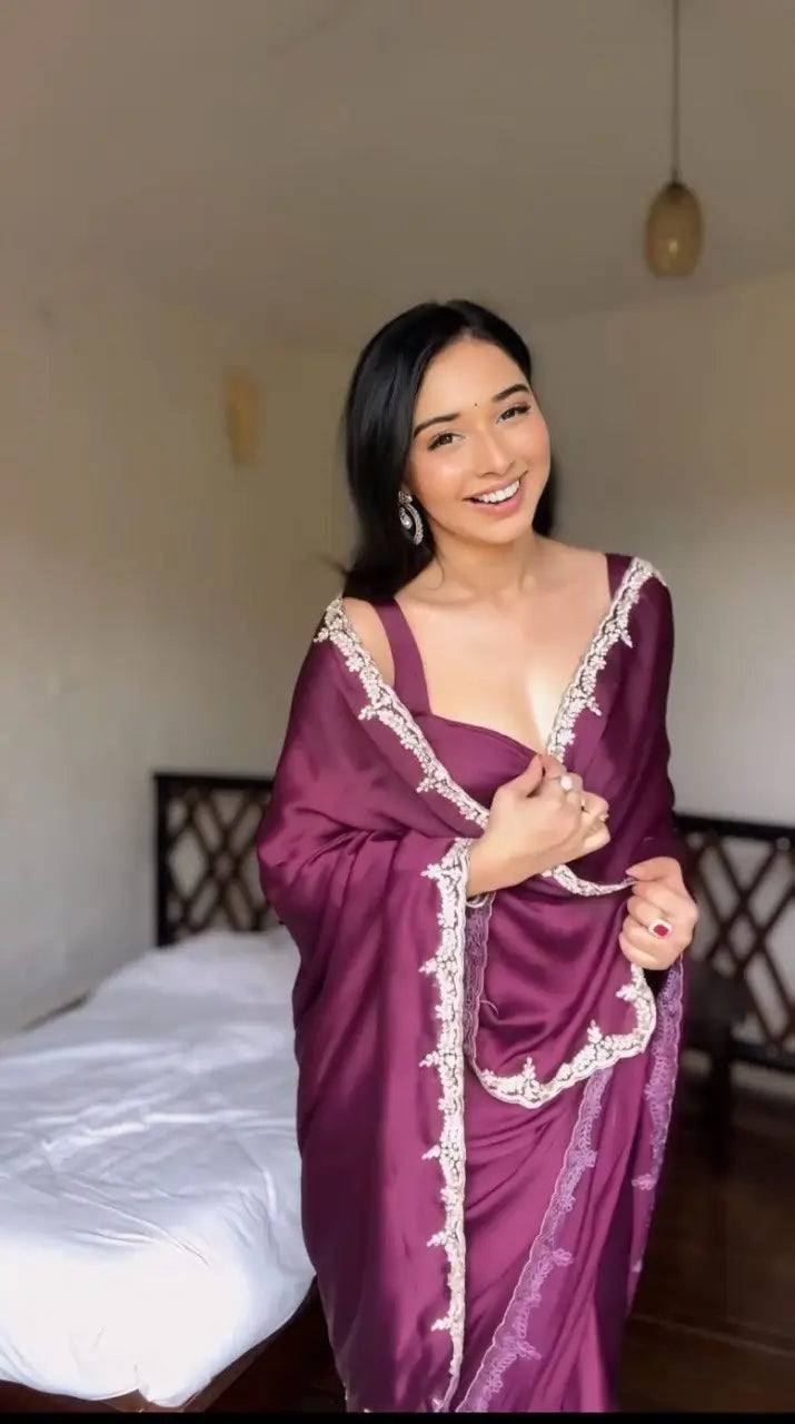 Rangoli Silk Handwork Ready to Wear Saree