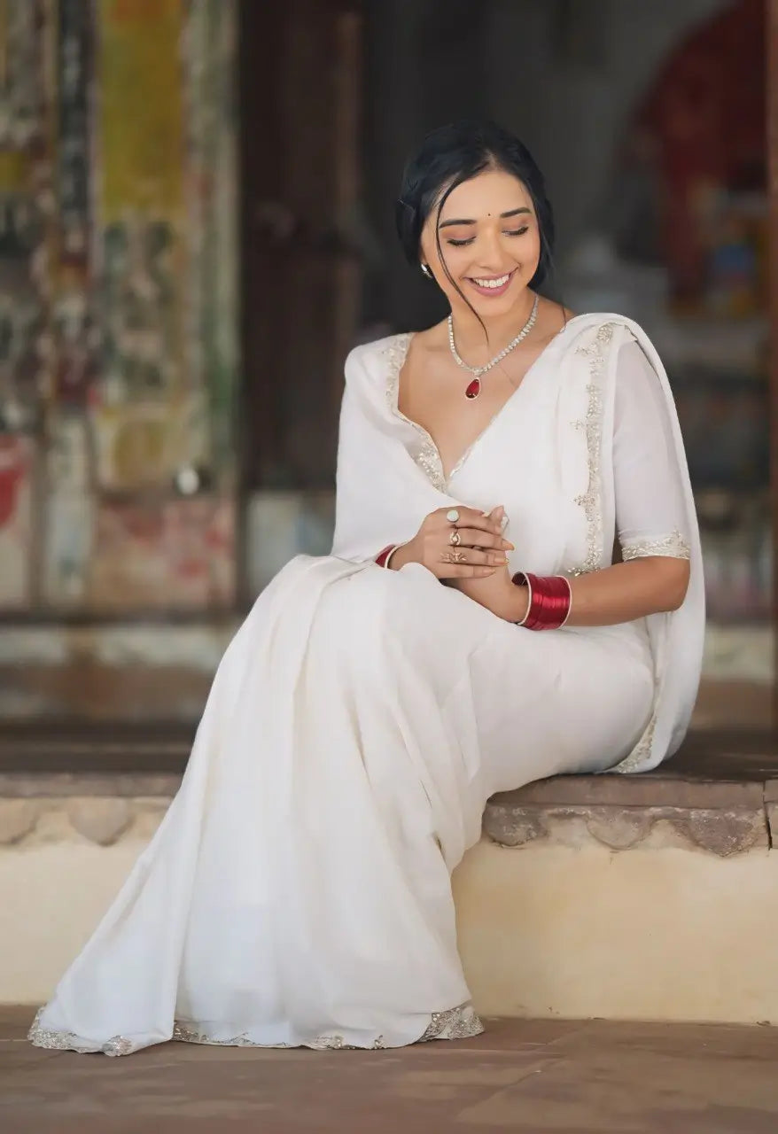 Rangoli Silk Handwork Ready to Wear Saree