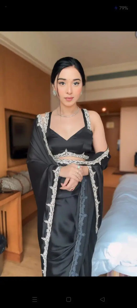 Rangoli Silk Handwork Ready to Wear Saree