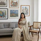 Rangoli Silk Zari Embroidered Saree With Designer Blouse