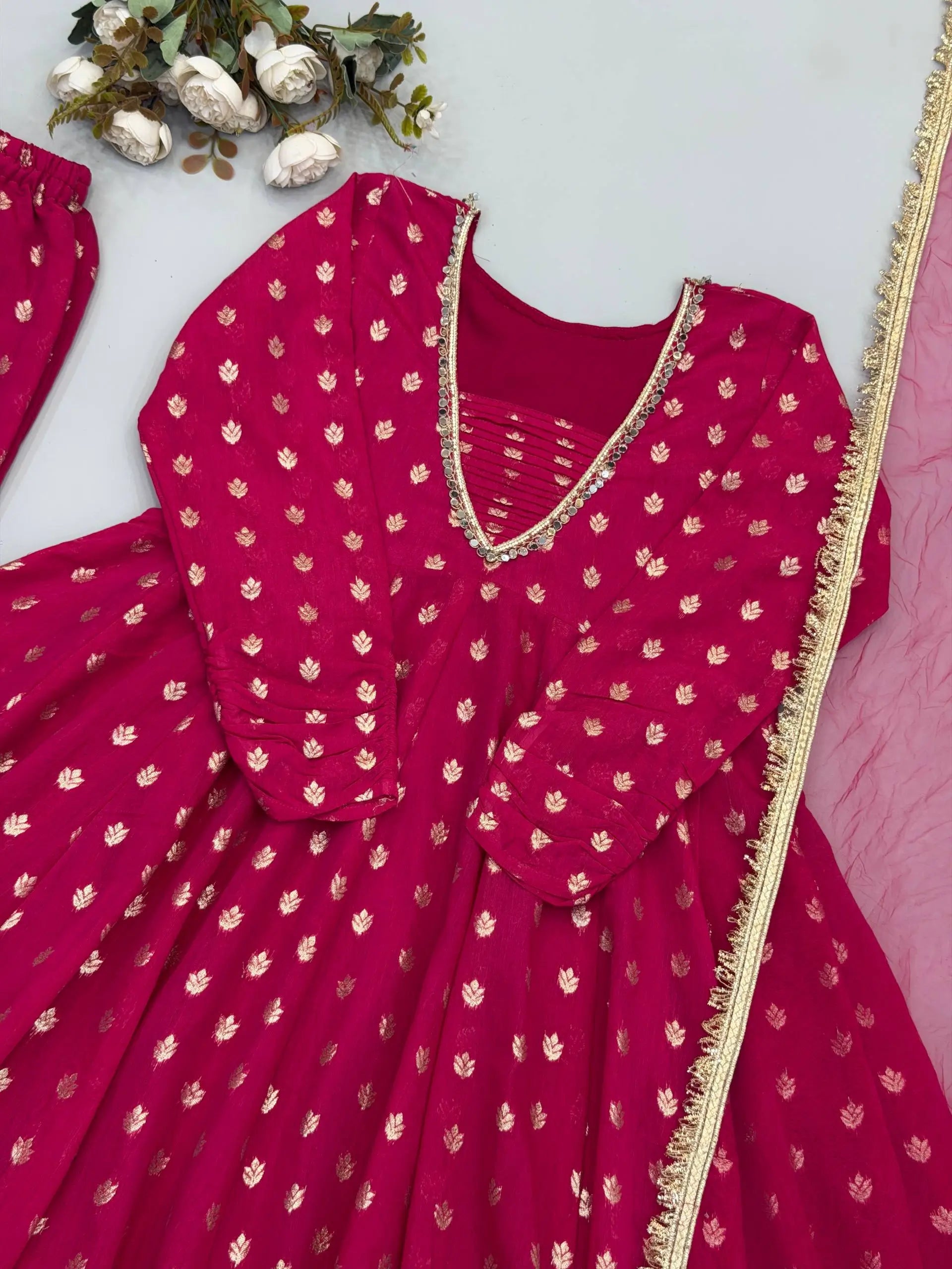 Rani Jacquard Sharara Set