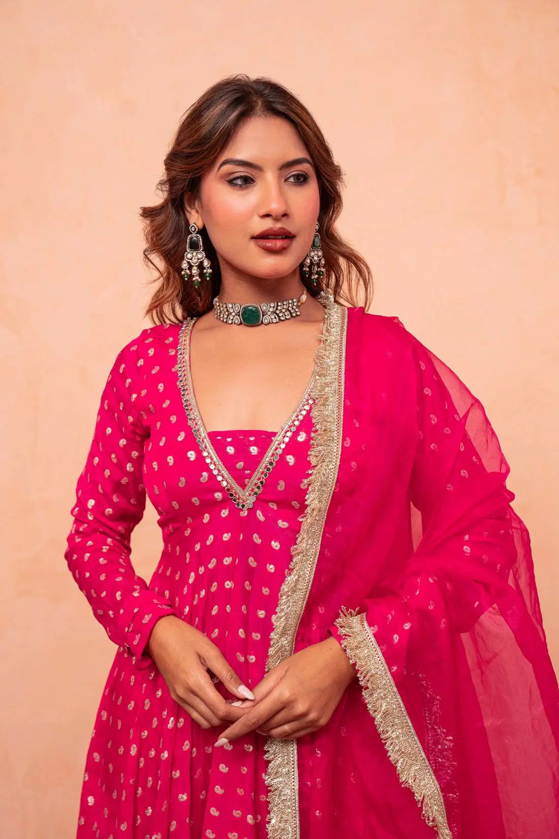 Rani Jacquard Sharara Set