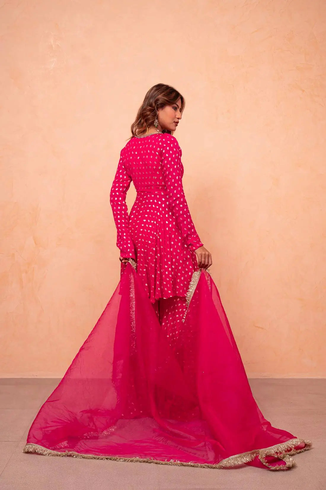 Rani Jacquard Sharara Set