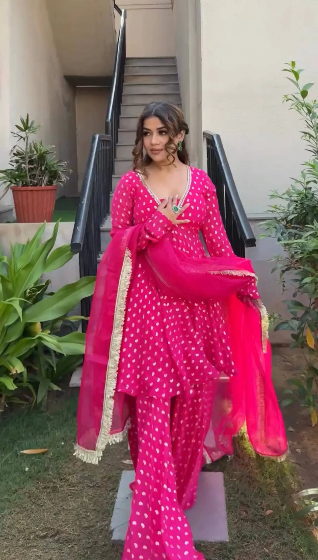 Rani Jacquard Sharara Set