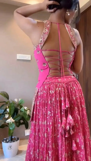 Rani Pink Corset Lehenga