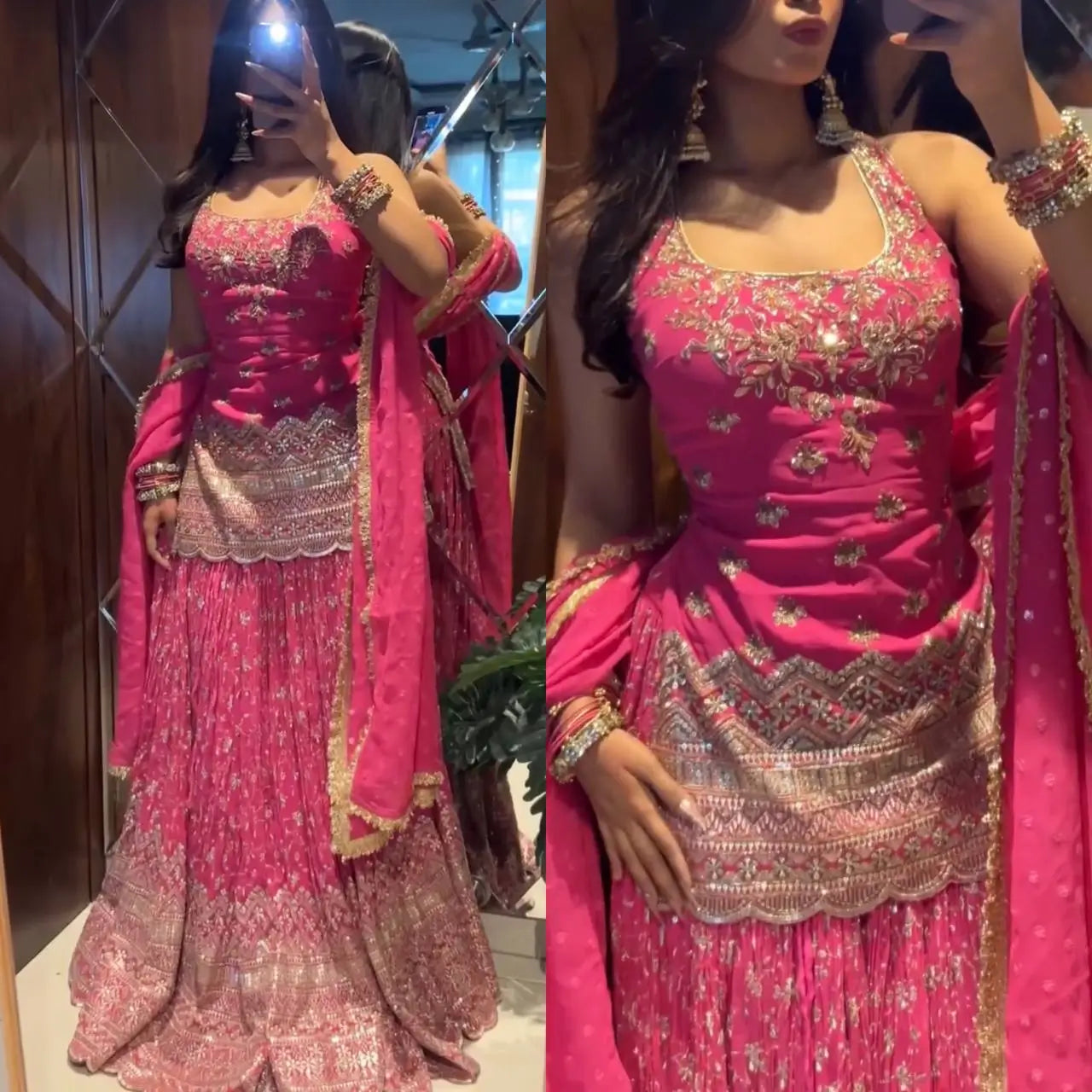 Rani Pink Corset Lehenga