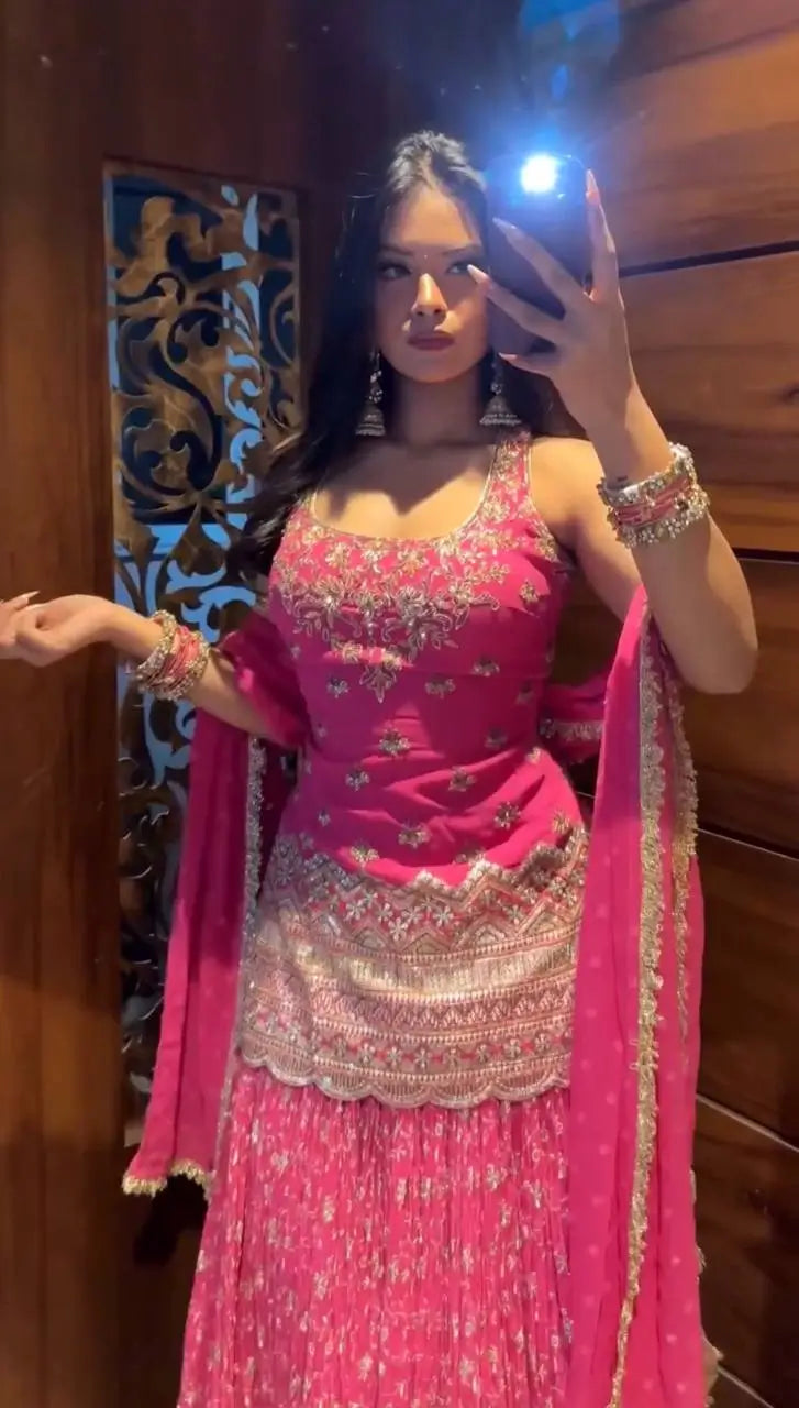 Rani Pink Corset Lehenga