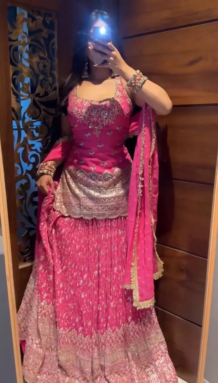 Rani Pink Corset Lehenga