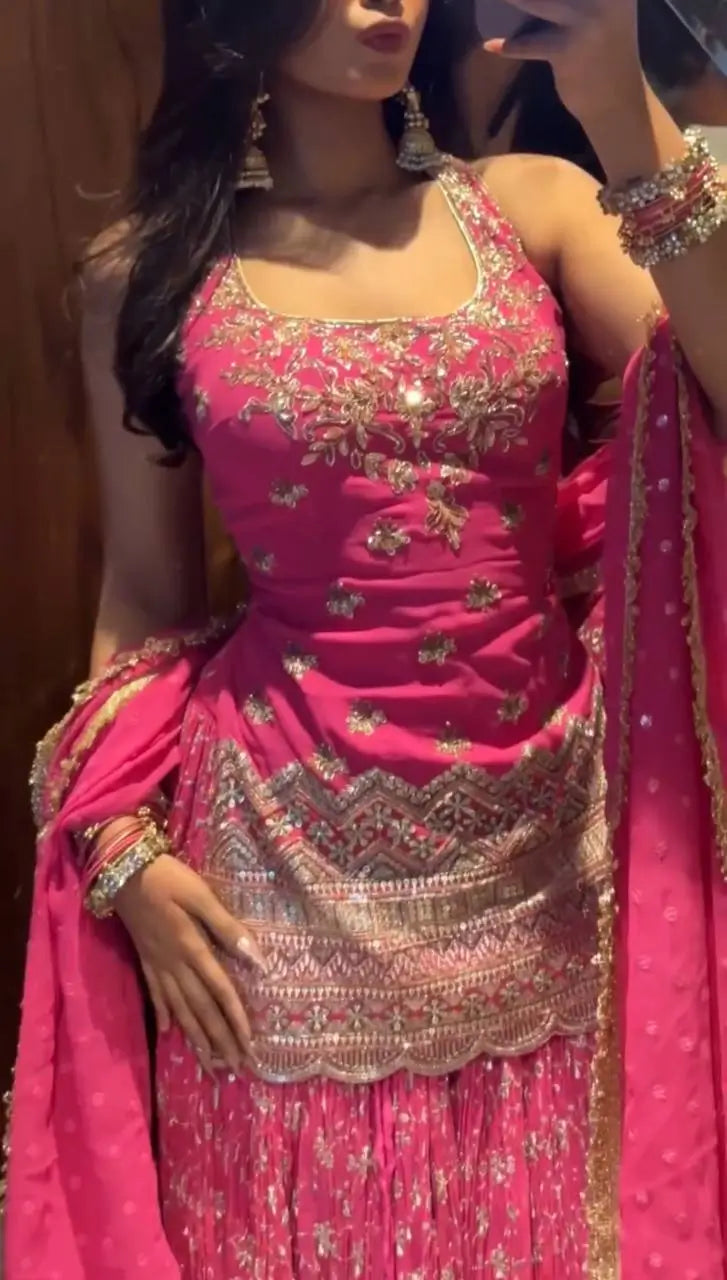 Rani Pink Corset Lehenga