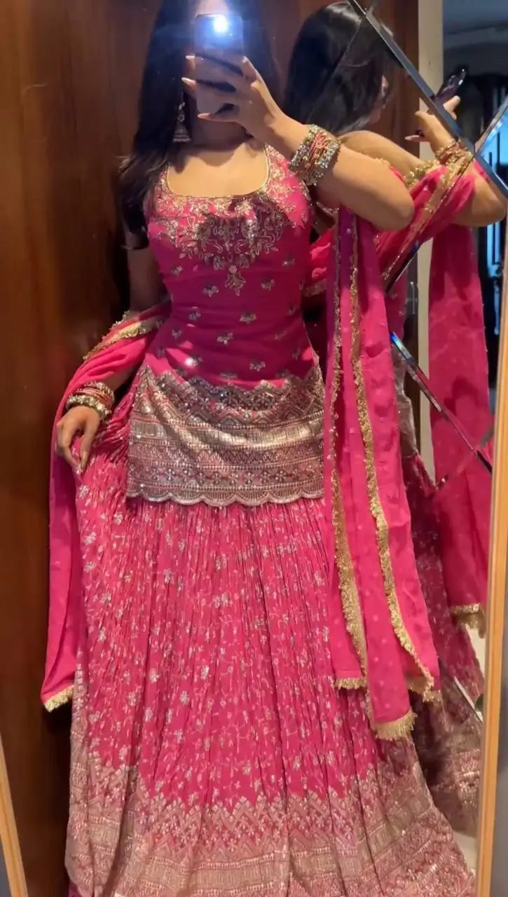 Rani Pink Corset Lehenga