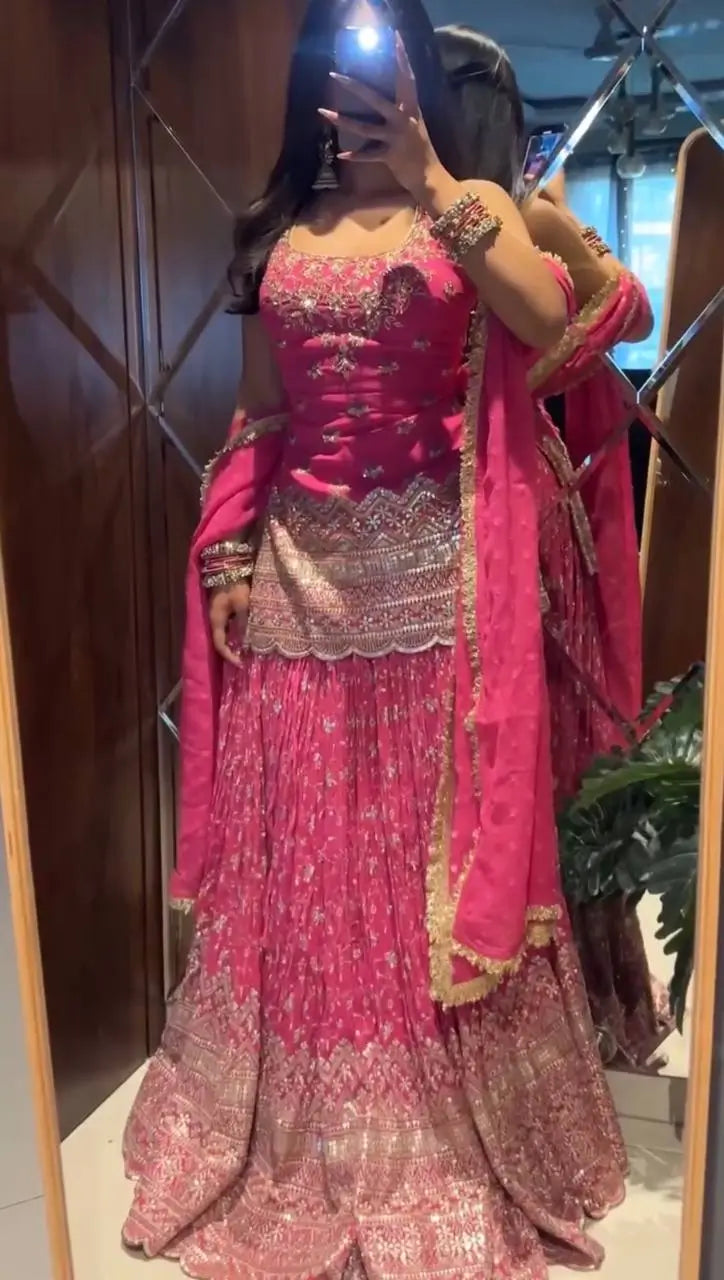Rani Pink Corset Lehenga