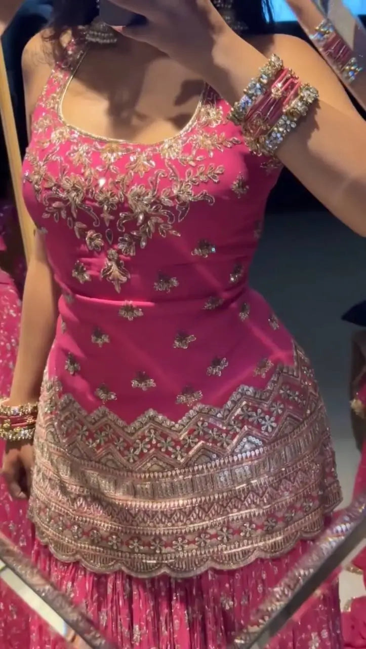 Rani Pink Corset Lehenga