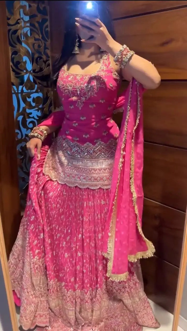 Rani Pink Corset Lehenga