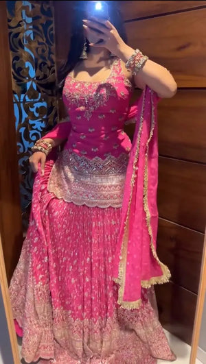 Rani Pink Corset Lehenga
