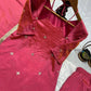 Rani Pink Heavy NC Silk Embroidered Party Wear Suit Set with Dupatta